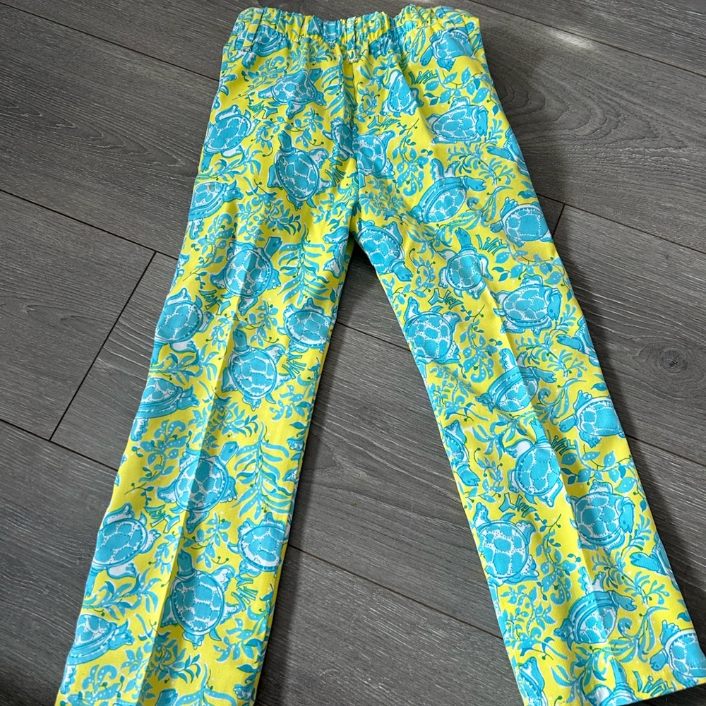 Vintage Lilly Pulitzer turtle pants size 5